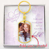 Dog Tag BU Swivel Keychain