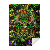 CANNABIS MICROFLEECE BLANKET
