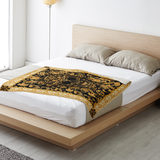 BAROQUE SKULL MICROFLEECE BLANKET