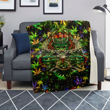 CANNABIS MICROFLEECE BLANKET