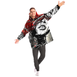 SPLASHED MICROFLEECE SNUG HOODIE