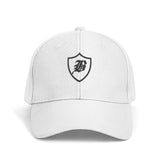 SNAP BACK EMBROIDED CURVED BRIM - WHITE/BLACK