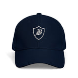 SNAP BACK EMBROIDED CURVED BRIM - BLUE/WHITE