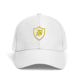 SNAP BACK EMBROIDED CURVED BRIM - WHITE/YELLOW