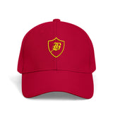 SNAP BACK EMBROIDED CURVED BRIM - RED/YELLOW