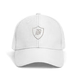 SNAP BACK EMBROIDED CURVED BRIM - WHITE/WHITE