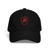 SNAP BACK EMBROIDED CURVED - BLACK/RED