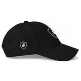SNAP BACK EMBROIDED CURVED - BLACK/WHITE