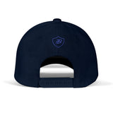 SNAP BACK EMBROIDED CURVED BRIM - BLUE/BLUE