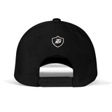SNAP BACK EMBROIDED CURVED - BLACK/WHITE