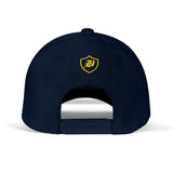 SNAP BACK EMBROIDED CURVED BRIM - BLUE/YELLOW