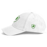 SNAP BACK EMBROIDED CURVED BRIM - WHITE/GREEN