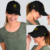 SNAP BACK EMBROIDED CURVED - BLACK/YELLOW